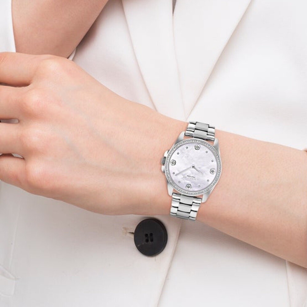 COACH GREYSON CO14504108 นาฬิกาข้อมือผู้หญิง สายสแตนเลส Silver-Tone หน้าปัด 36 มม.