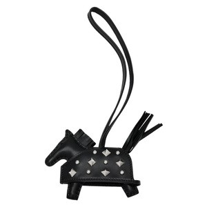 HERMES ロデオ ロベオロック PM アニョーミロ ブラック シルバー金具 K刻印